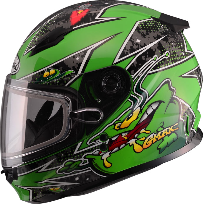 YOUTH GM-49Y ALIEN SNOW HELMET GREEN YM G2497221 TC-3 image 1