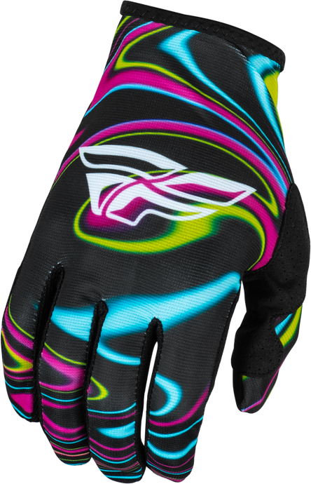 LITE WARPED GLOVES BLACK/PINK/ELECTRIC BLUE XS 377-743XS image 1