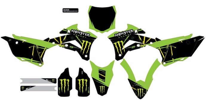 CMPLT KIT MONSTER ENERGY SLASH BLACK BG 20-20-131 image 1