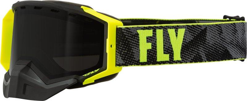 Load image into Gallery viewer, ZONE PRO SNOW GOGGLE BLK/HI-V W/ BLACK/POLARIZED SMOKE LENS 37-50331 image 1
