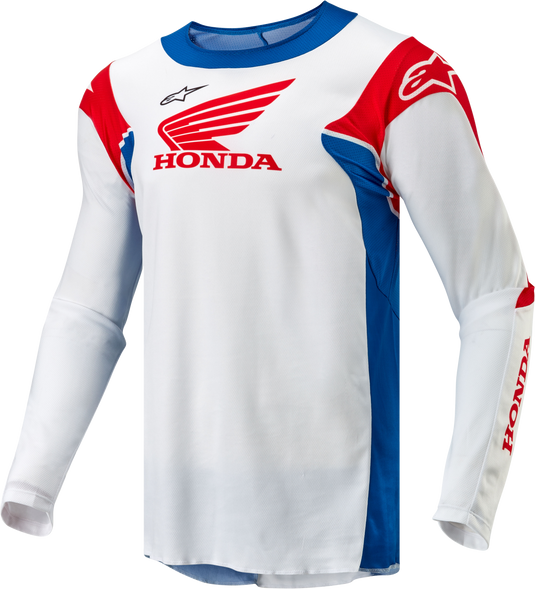 HONDA RACER ICONIC JERSEY WHT/BR BLUE/BR RED SM 3768023-2027-S image 1
