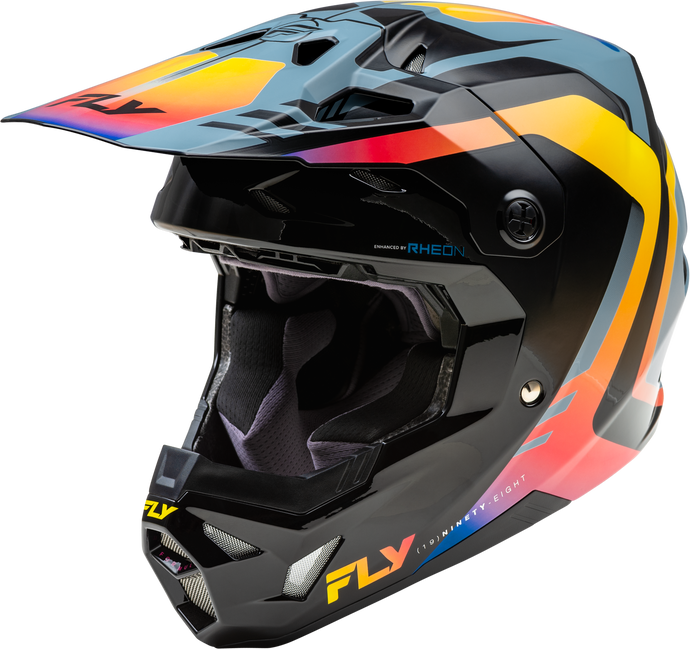 YTH FORMULA CP KRYPTON HELMET GREY/BLACK/ELECTRIC FADE YL 73-0038YL image 1