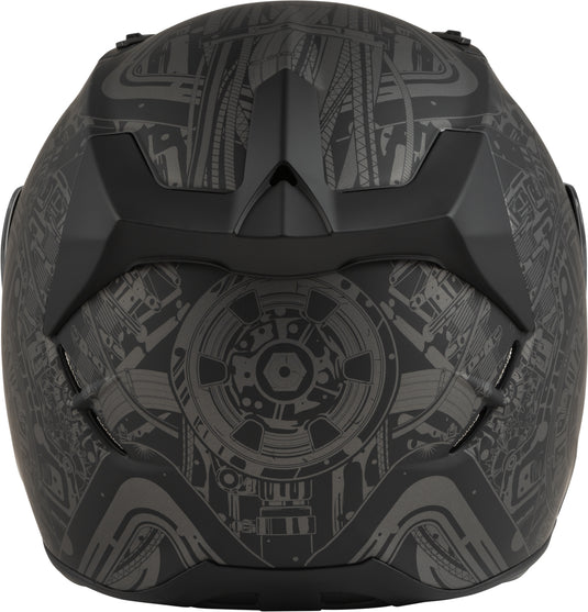 REVOLT MATRIX HELMET MATTE GREY/BLACK XS 73-8382XS image 2