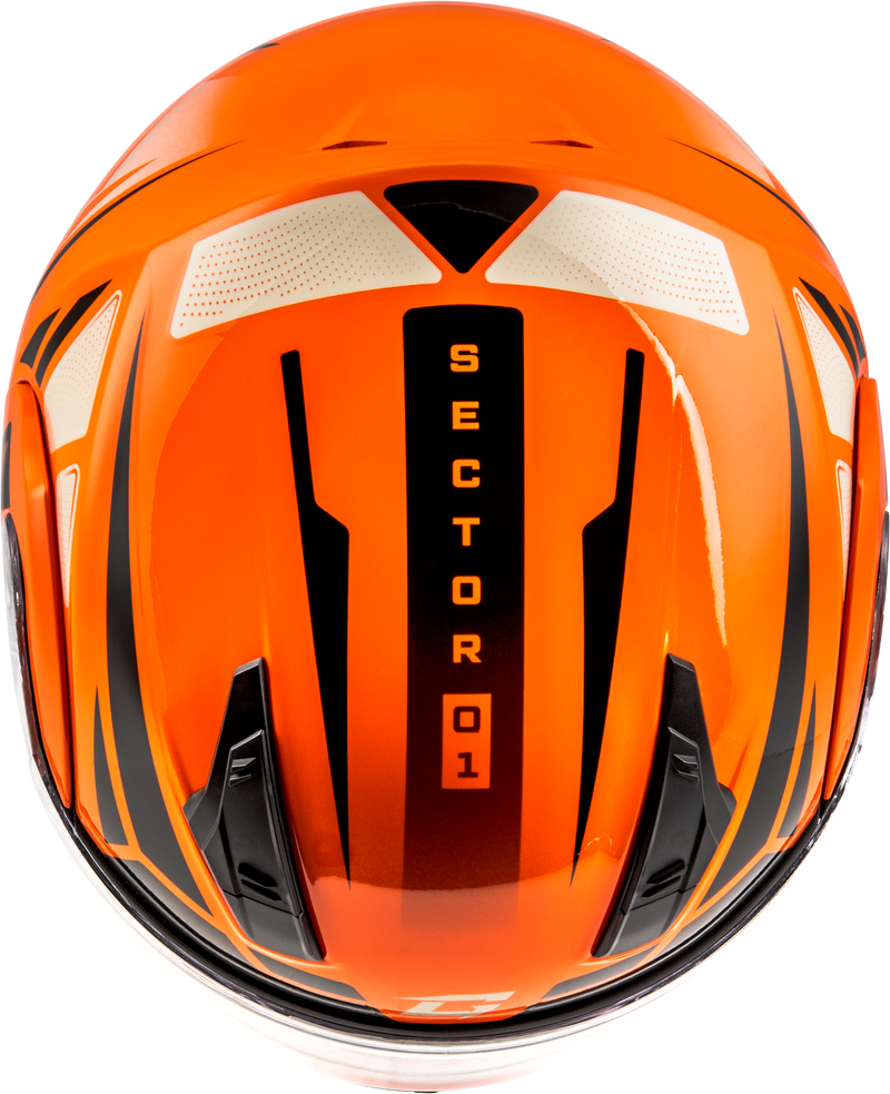Load image into Gallery viewer, MD-04S SECTOR SNOW HELMET ORANGE/BLACK 2X M2043288 image 3
