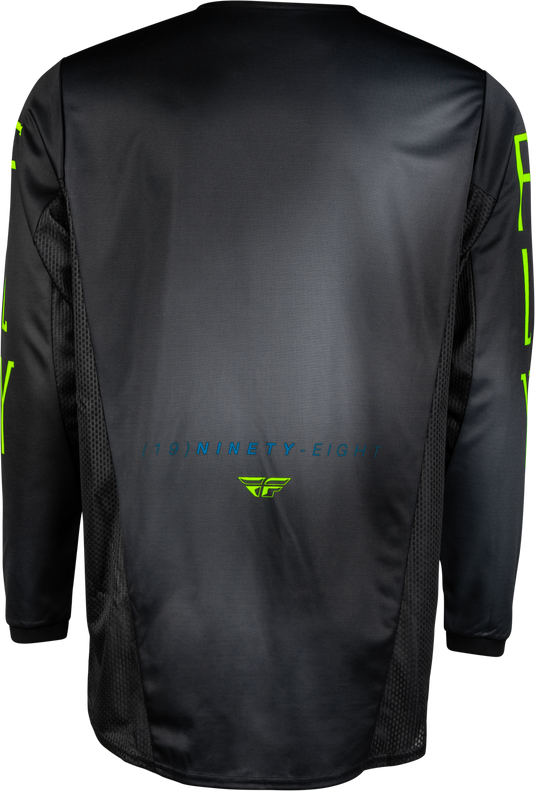 YOUTH KINETIC PRODIGY JERSEY CHARCOAL/NEON GRN/TRUE BLU YXL 377-526YXL image 2