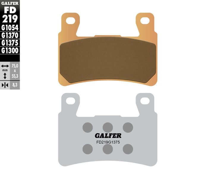 BRAKE PADS SINTERED CERAMIC FD219G1375 FD219G1375 image 1