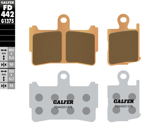 BRAKE PADS SINTERED CERAMIC FD442G1375 FD442G1375 image 1