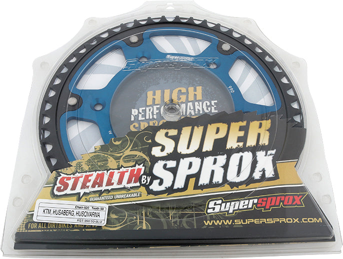 Load image into Gallery viewer, REAR STEALTH SPROCKET ALU/STL 50T-520 BLU HUS/HUSQ/KTM RST-990-50-BLU image 4
