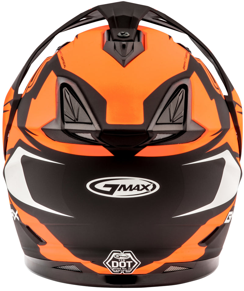 Load image into Gallery viewer, GM-11 DUAL-SPORT VERTICAL SNOW MATTE BLACK/NEON ORANGE 2X G2111698 F.TC-26 image 4
