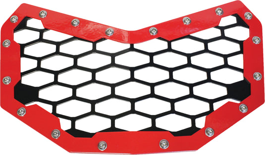 S/S 28-60104 MQ FRT GRILL BK/ RD CAN AM CA-FG-X3-RD-OLD image 1