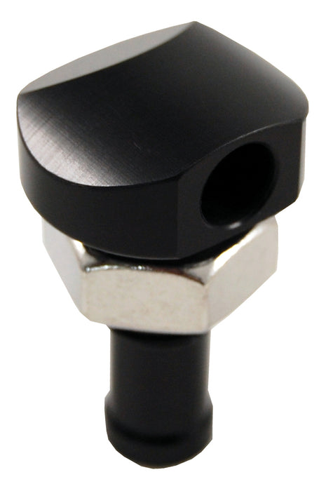 BILLET THRU-HULL WATER FITTING BLACK 3/8