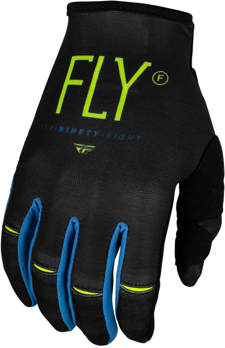 YOUTH KINETIC PRODIGY GLOVES CHAR/NEON GREEN/TRUE BLUE YS 377-516YS image 1