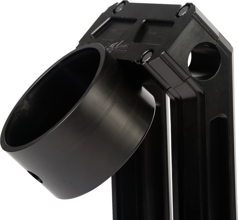 Load image into Gallery viewer, H/D BILLET SPEEDO MOUNT BLACK REQ HOFMANN RISERS HDB-1007B image 1
