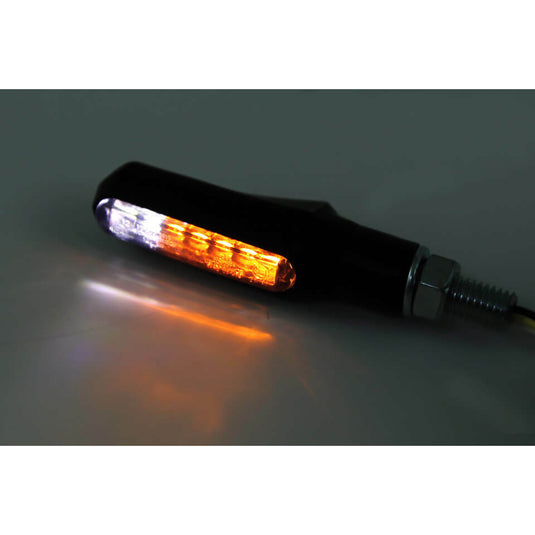 SHORTY FIN TURN SIGNAL & DRL PAIR BLACK 204-076 image 1