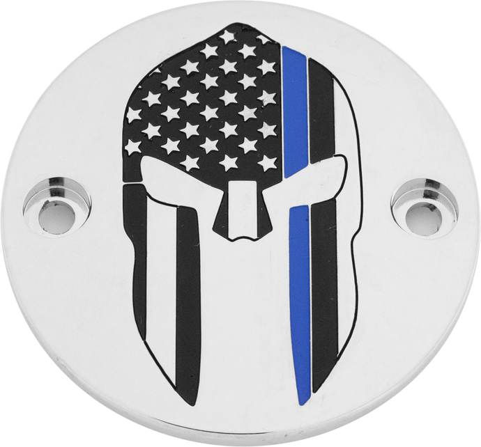 M8 TIMER COVER SPARTA BLUE LINE CHROME LE02-63 image 1