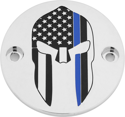 M8 TIMER COVER SPARTA BLUE LINE CHROME LE02-63 image 1