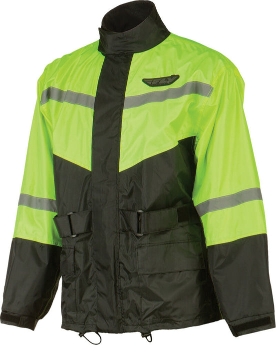 2-PIECE RAIN SUIT BLACK/HI-VIS 2X 479-80182X image 1