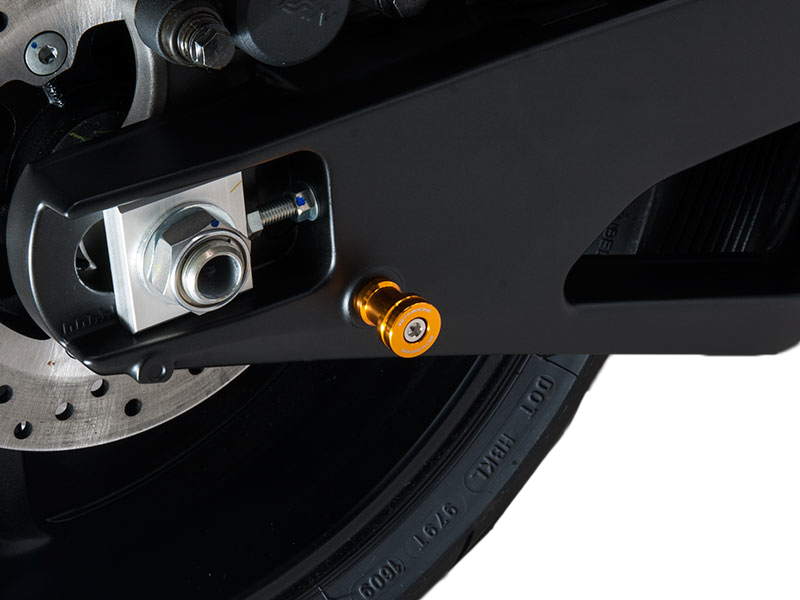 Load image into Gallery viewer, SWINGARM SPOOLS M8 GOLD HON/SUZ ZS93-1104 image 2
