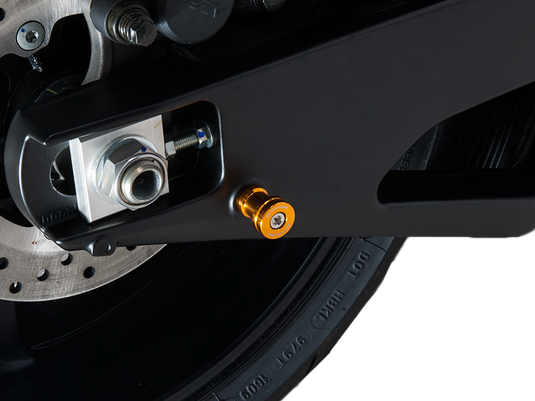 SWINGARM SPOOLS M8 GOLD HON/SUZ ZS93-1104 image 2