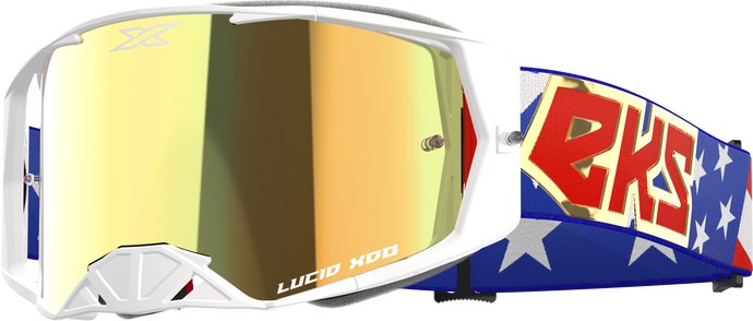 LUCID GOGGLE USA STARS AND STRIPES GOLD MIRROR LENS 067-12024 image 1