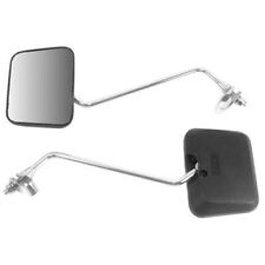 MIRROR SET R/L BLACK SWIVEL