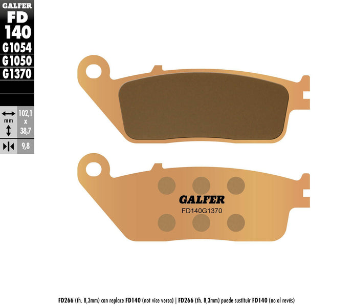 BRAKE PADS SINTERED FD140G1370 FD140G1370 image 1