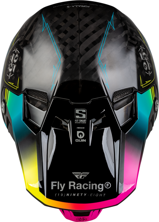 FORMULA S CARBON LEGACY HELMET BLACK/ELECTRIC BLU/FUSCHIA 2X 73-44452X image 3