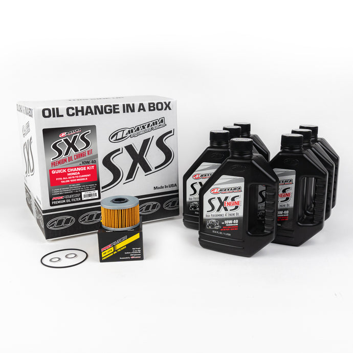 SXS QUICK CHANGE KIT 10W-40 WITH OIL FILTER HON TALON 90-049013-HON image 1