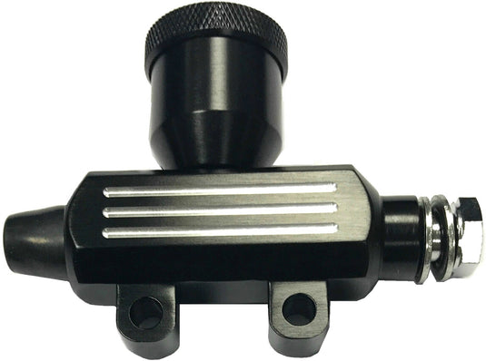 SMOOTH REAR MASTER CYLINDER BLACK 062014 image 1