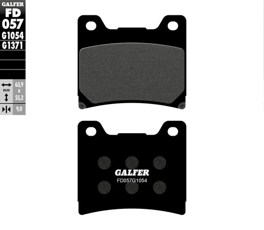 BRAKE PADS SEMI METALLIC FD057G1054 FD057G1054 image 1