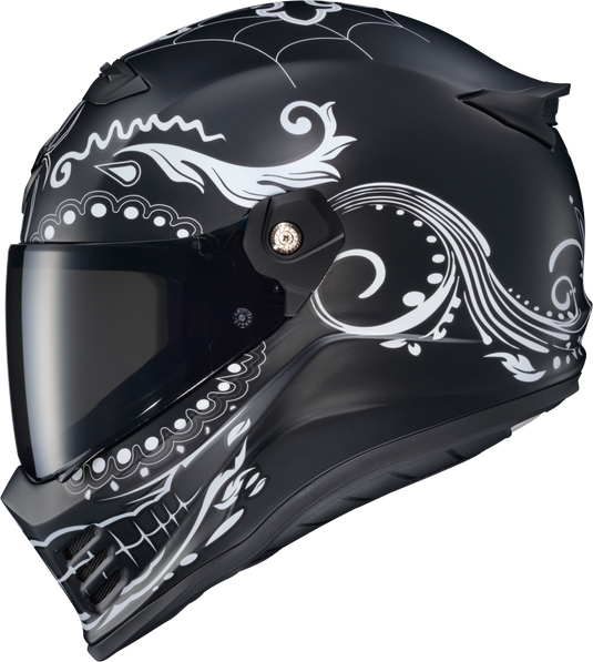 COVERT FX FULL FACE HELMET EL MALO WHITE/MATTE BLACK SM CFX-1203 image 1