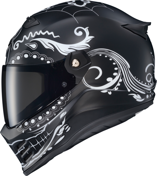 COVERT FX FULL FACE HELMET EL MALO WHITE/MATTE BLACK MD CFX-1204 image 1