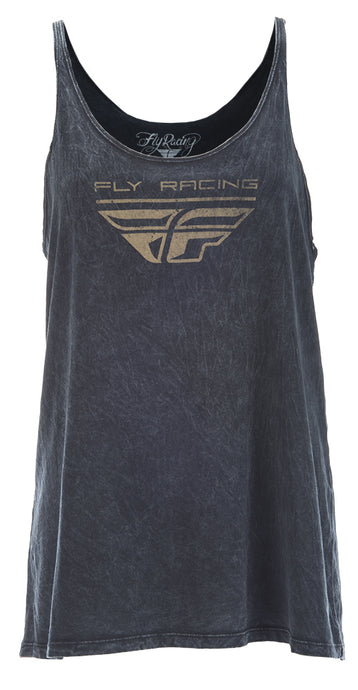 FLY WOMEN'S IMPRINT TANK BLACK WASH 2X 356-61402X image 1