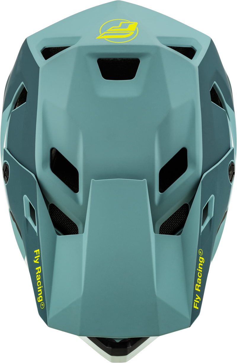 Load image into Gallery viewer, YOUTH RAYCE HELMET MATTE BLUE STONE/HI-VIS YS 73-3610YS image 3
