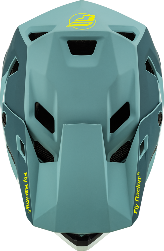 RAYCE HELMET MATTE BLUE STONE/HI-VIS MD 73-3610M image 3