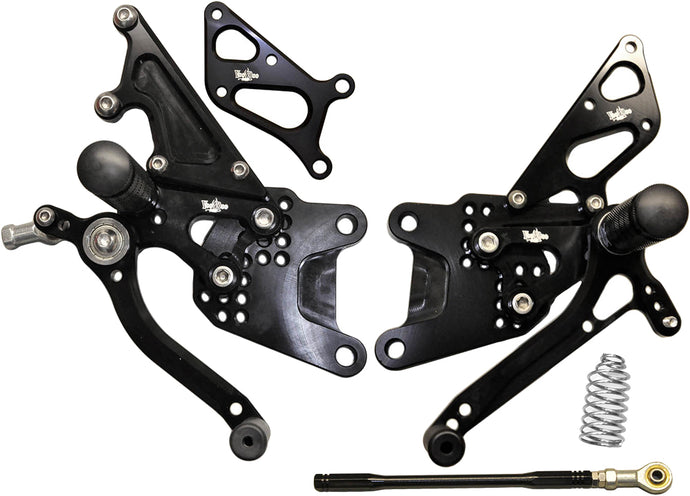 BILLET REAR SET BLACK VRD1320 image 1
