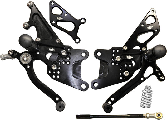 BILLET REAR SET BLACK VRD1320 image 1