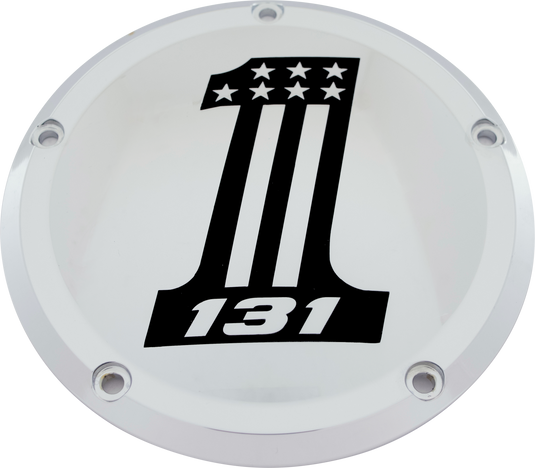 7   M8 FLT/FLH DERBY COVER 131 CHROME 131-14-46 image 1