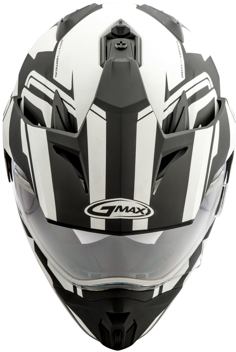 Load image into Gallery viewer, GM-11S DUAL-SPORT VERTICAL SNOW HELMET MATTE BLK/WHITE MD G2111435 F.TC-15 image 5
