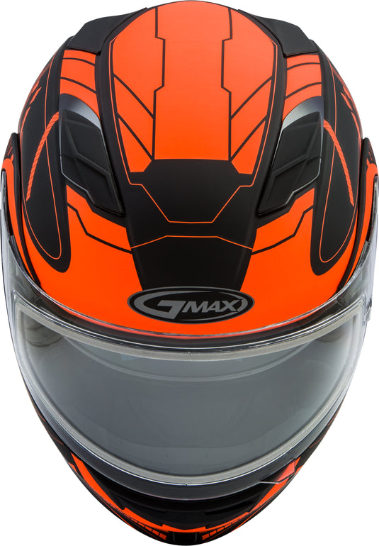 MD-01S MODULAR WIRED SNOW HELMET BLACK/NEON ORANGE MD G2011695D TC-26-ECE image 3