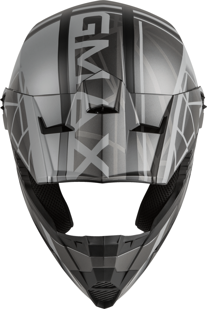 Load image into Gallery viewer, YOUTH MX-46Y OFF-ROAD MEGA HELMET MATTE BLACK/GREY YM D3462501 image 3
