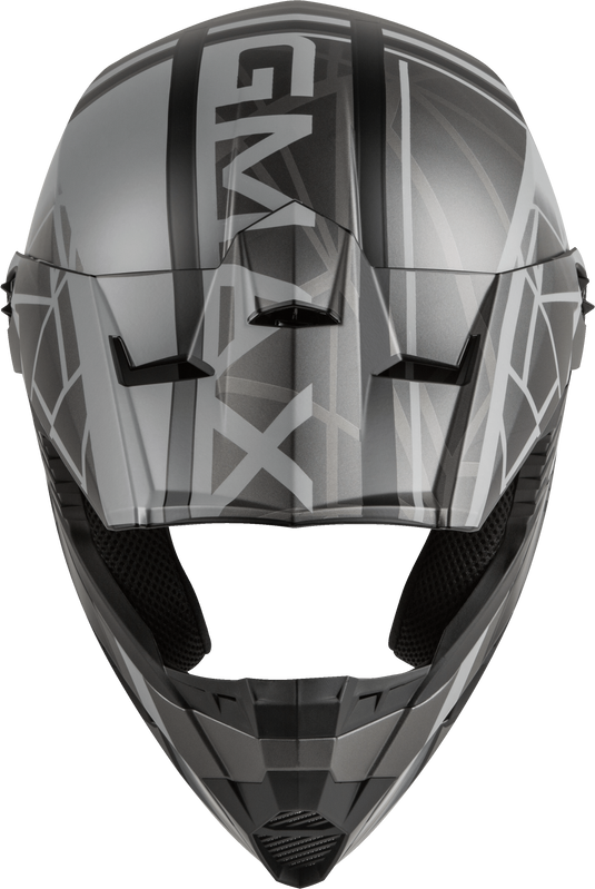 YOUTH MX-46Y OFF-ROAD MEGA HELMET MATTE BLACK/GREY YM D3462501 image 3