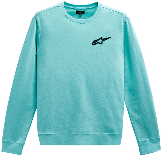 AGELESS CHEST CREW FLEECE LIGHT AQUA SM 1232-51020-7206-S image 1