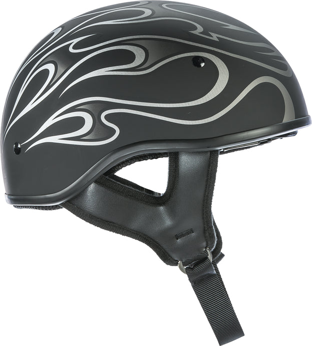 .357 FLAME HALF HELMET MATTE GREY XS 73-8203-1 image 1