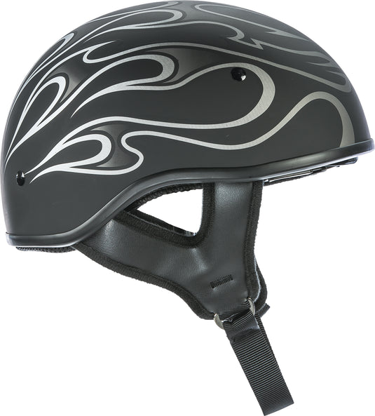 .357 FLAME HALF HELMET MATTE GREY XS 73-8203-1 image 1