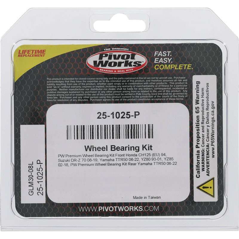 Load image into Gallery viewer, WHEEL BEARING KIT PREMIUM 25-1025-P image 3
