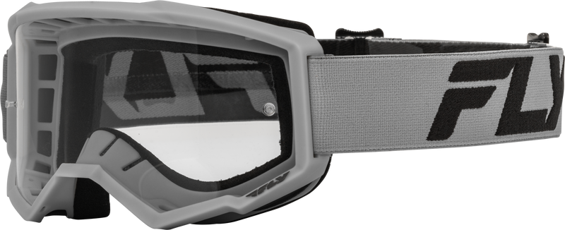 Load image into Gallery viewer, FOCUS GOGGLE SILVER/CHARCOAL W/ CLEAR LENS 37-51157 image 1
