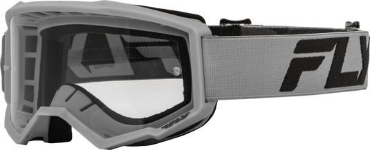 FOCUS GOGGLE SILVER/CHARCOAL W/ CLEAR LENS 37-51157 image 1