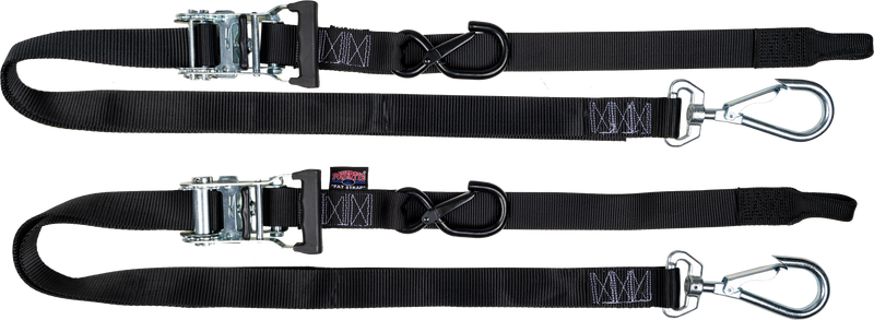 Load image into Gallery viewer, TIE-DOWN RAT SEC HOOKS/SWIVEL 1.5&quot;X6&#39; BLK/BLK W/STORAGE BAG 30572-SB image 1
