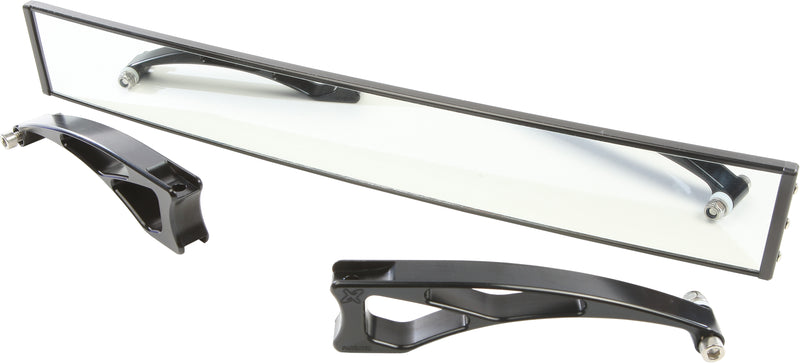 Load image into Gallery viewer, 17&quot; PANORAMIC MIRROR 6&quot; ARM 2 CLAMP MOUNT NEEDED MODPRVMEC-BK image 1
